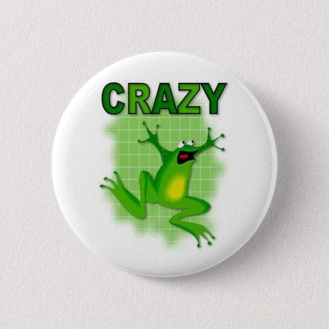 CHAPA REDONDA DE 5 CM CRAZY FROG (Anverso)