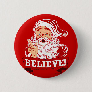 Chapa Redonda De 5 Cm Crea en Papá Noel