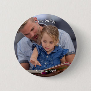 Chapa Redonda De 5 Cm Crea tu propia imagen personalizada de foto texto 