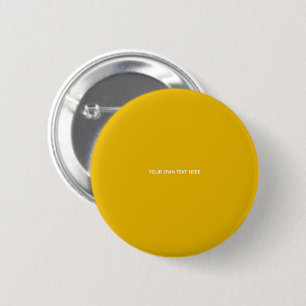 Chapa Redonda De 5 Cm Crea tu propio diseño amarillo personalizado