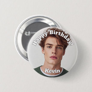 Chapa Redonda De 5 Cm Crea tu propio nombre de cumpleaños personalizado