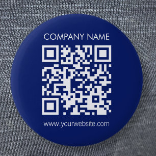 Chapa Redonda De 5 Cm Crea un código QR al instante Diseño simple modern