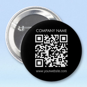 Chapa Redonda De 5 Cm Crea un código QR al instante Diseño simple modern