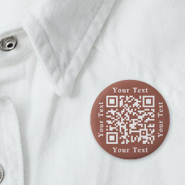 Chapa Redonda De 5 Cm Crear Código QR de Escaneo de URL del Sitio Web Ma