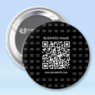 Chapa Redonda De 5 Cm Crear instantáneamente código QR escaneable y patr