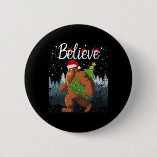 Chapa Redonda De 5 Cm Cree Que Los Pie Grande Llevan Árbol De Navidad Us