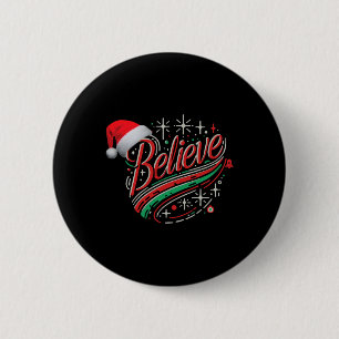 Chapa Redonda De 5 Cm Creer diseño festivo para Navidades