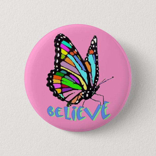 Chapa Redonda De 5 Cm Creer Pin (Anverso)