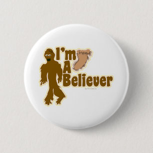 Chapa Redonda De 5 Cm Creyente de Bigfoot