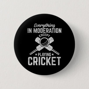 Chapa Redonda De 5 Cm Cricket: todo con moderación excepto jugar