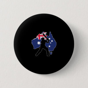 Chapa Redonda De 5 Cm Críquet Australia 