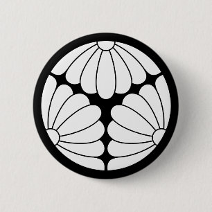 Chapa Redonda De 5 Cm crisantemos trisecados