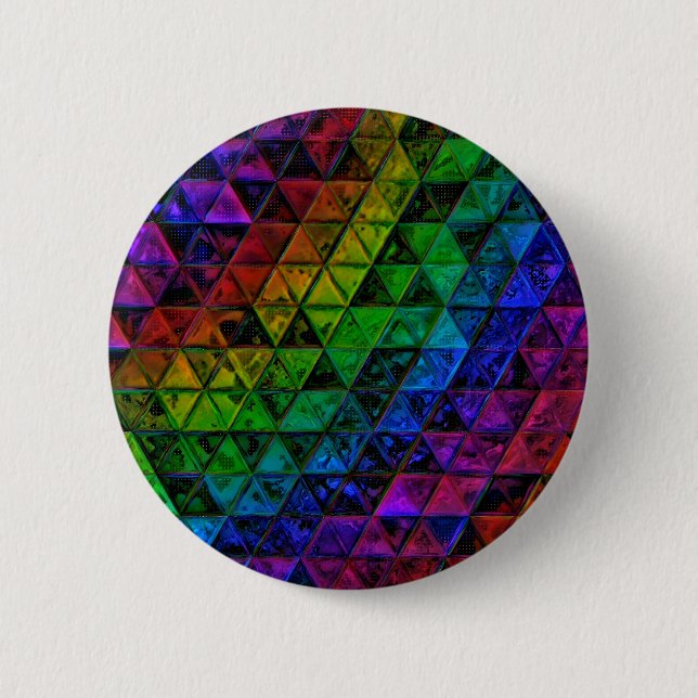 Chapa Redonda De 5 Cm Cristal de orgullo (Anverso)