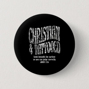Chapa Redonda De 5 Cm Cristian & Tatuado Juan 7_24 Cita Fe Creer