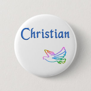 Chapa Redonda De 5 Cm cristiano