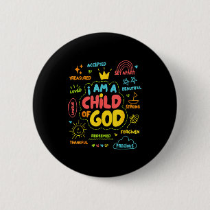 Chapa Redonda De 5 Cm Cristiano Soy Un Niño De Dios Jesús Fe Niños Tod