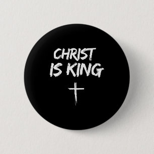 Chapa Redonda De 5 Cm Cristo Es Rey Jesús Católico Cristiano Cristiano