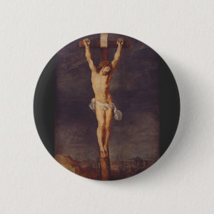 Chapa Redonda De 5 Cm Cristo muerto en la cruz por Peter Paul Rubens Art