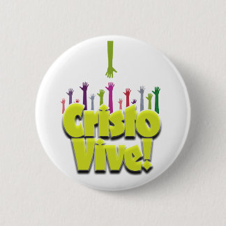 Chapa Redonda De 5 Cm Cristo Vive (2)