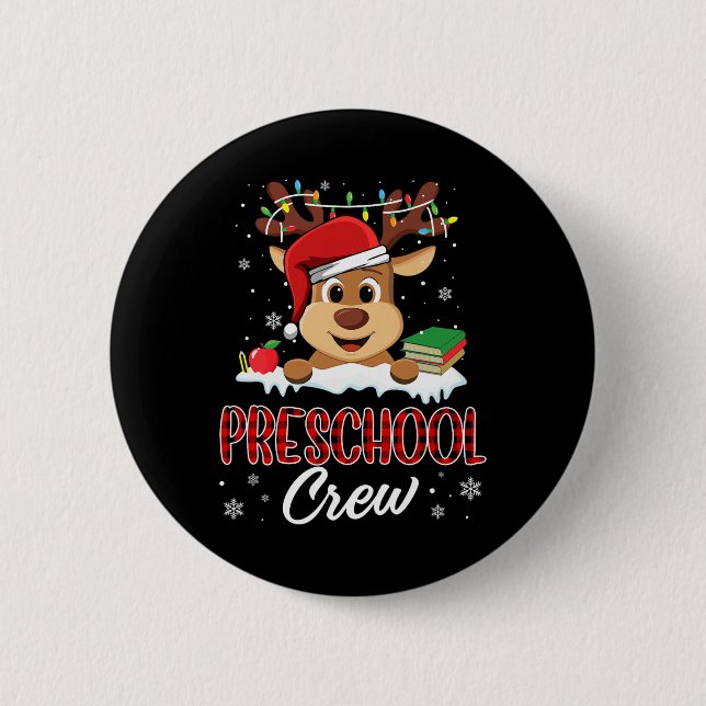 Chapa Redonda De 5 Cm Cristóbal de edad preescolar divertida profesora d (Anverso)