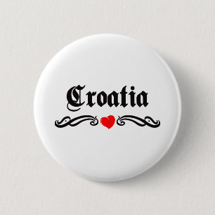 Chapa Redonda De 5 Cm Croacia