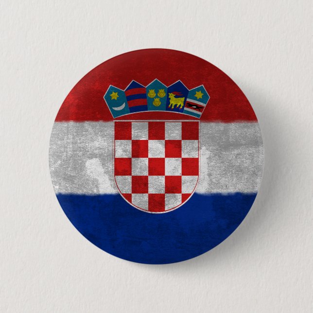 Chapa Redonda De 5 Cm Croacia (Anverso)
