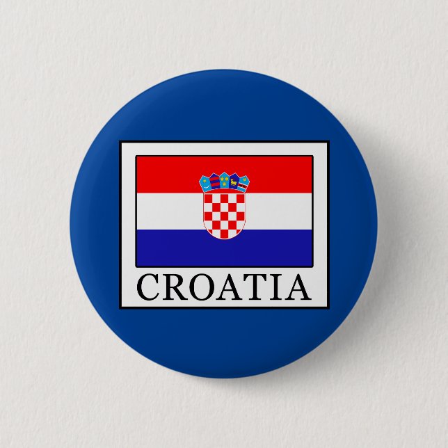 Chapa Redonda De 5 Cm Croacia (Anverso)