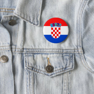 Chapa Redonda De 5 Cm Croacia