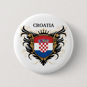 Chapa Redonda De 5 Cm Croacia [personalice]