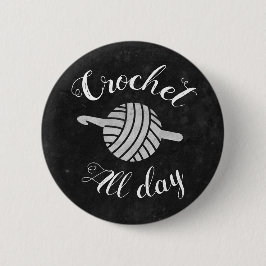 Chapa Redonda De 5 Cm Crochet All Day ・ Yarn Ball & Hook Crafting