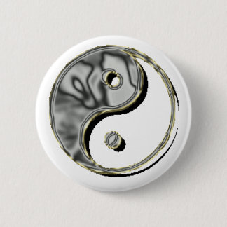 Chapa Redonda De 5 Cm Cromo de Yin Yang