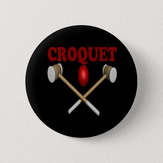 Chapa Redonda De 5 Cm Croquet (Anverso)