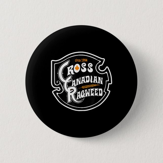 Chapa Redonda De 5 Cm Cross Canadian Ragweed (Anverso)