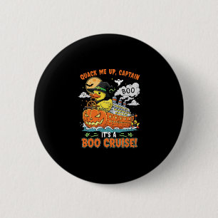 Chapa Redonda De 5 Cm Crucero de patos de Halloween de Boo Crucero de ce