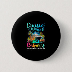 Chapa Redonda De 5 Cm Crucero Familiar Bahamas 2025 Crucero Vacaciones e