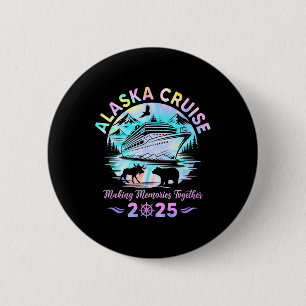 Chapa Redonda De 5 Cm Crucero por Alaska 2025 Grupo de familiares y amig