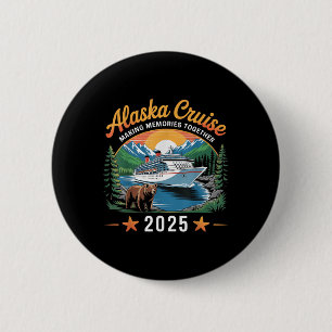 Chapa Redonda De 5 Cm Crucero por Alaska Creando Recuerdos 2025 Vacacion