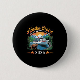 Chapa Redonda De 5 Cm Crucero por Alaska Creando Recuerdos 2025 Vacacion