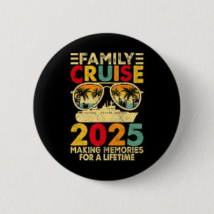 Chapa Redonda De 5 Cm Cruceros familiares 2025 Tee Summer Vaca