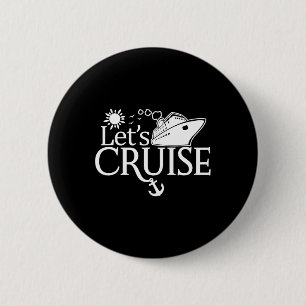 Chapa Redonda De 5 Cm Cruise Hombres Mujeres Niños Vacacionales Familia