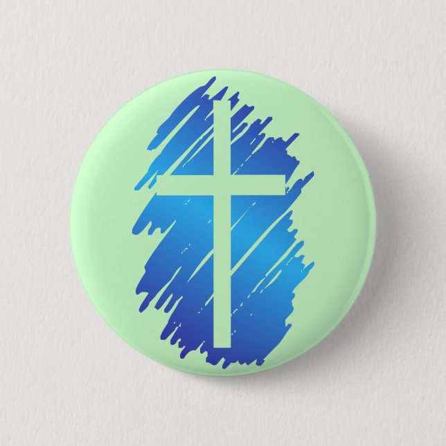 Chapa Redonda De 5 Cm Cruz (Anverso)