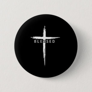 Chapa Redonda De 5 Cm Cruz Cristiana Gráfica Jesucristo Hombres Mujeres