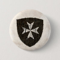 Cruz de Hospitaller de los caballeros, apenada