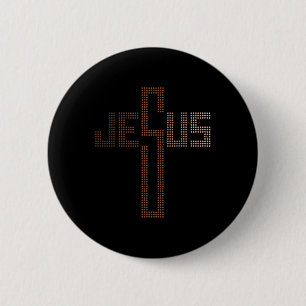 Chapa Redonda De 5 Cm Cruz de Jesús Mujeres Mes de la Historia Negra Hom