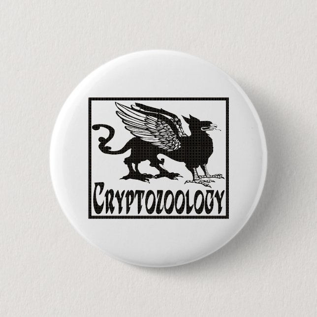 Chapa Redonda De 5 Cm Cryptozoology (Anverso)