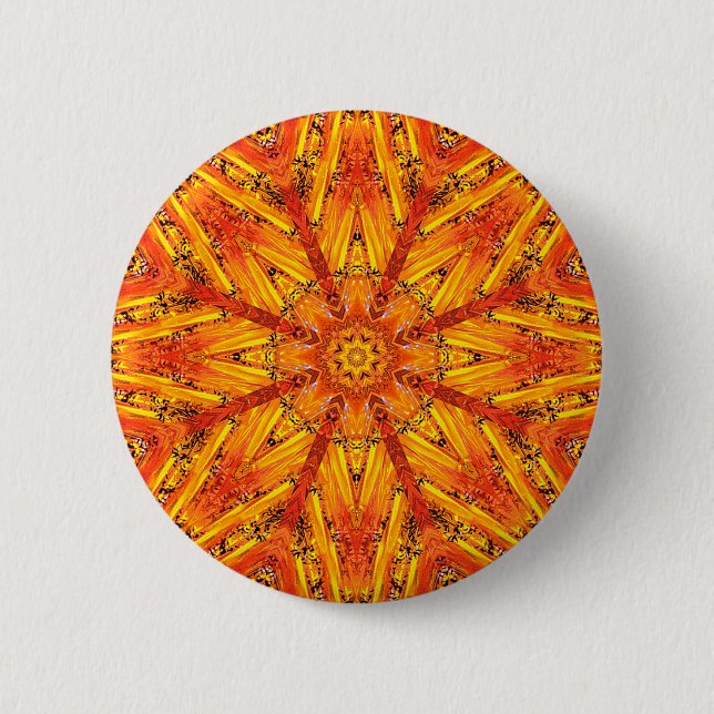Chapa Redonda De 5 Cm Crystal Mandala (Anverso)