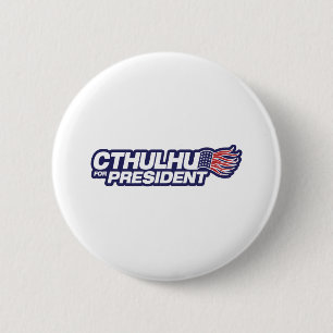 Chapa Redonda De 5 Cm Cthulhu para presidente Button