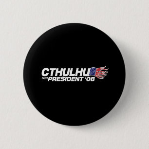 Chapa Redonda De 5 Cm Cthulhu para presidente Button