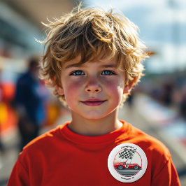 Chapa Redonda De 5 Cm Cualquier cumpleaños de Personalizable de edad par