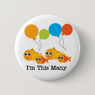 Chapa Redonda De 5 Cm Cuatro pescados soy este muchas camisetas y